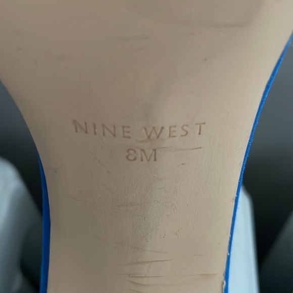 Nine West Dempsey Blue/Multicolor Heels - Picture 5 of 5